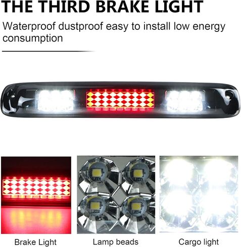 LED Third 3rd Brake Light for 1999-2007 Chevy Silverado GMC Sierra 1500 2500 3500 HD Classic, Rear Cargo Lamp High Mount Stop light in Saudi Arabia