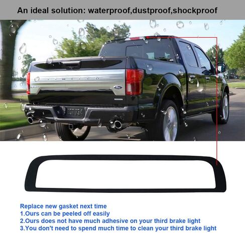 3rd Third Brake Light Seal Gasket Compatible with Chevy Silverado GMC Sierra 1500 2500 3500 1999 to 2006 in Kuwait