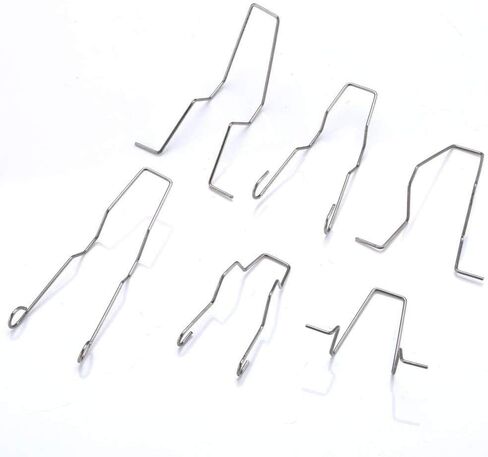 Bulb Retaining Spring Clips for H1/H3/H4/H7 Bulbs Universal Car Headlight Clamp Headlamp Dip Dipped Beam Bulb Hoder Pack of 6 in Saudi Arabia