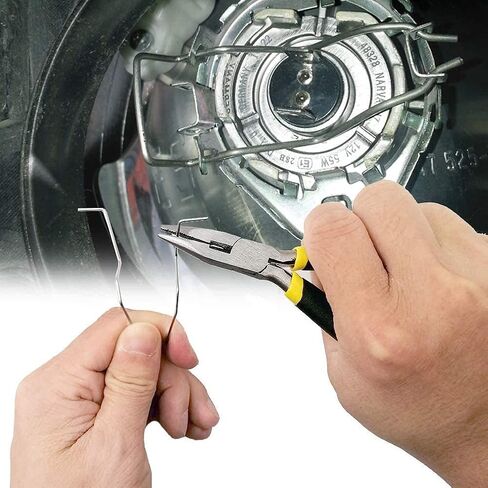 Bulb Retaining Spring Clips for H1/H3/H4/H7 Bulbs Universal Car Headlight Clamp Headlamp Dip Dipped Beam Bulb Hoder Pack of 6 in Saudi Arabia