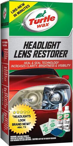 Turtle Wax 53435 Speed Headlight Lens Restorer Kit with Ceramic Acrylic Protection Wipes 2 fl. oz in Saudi Arabia