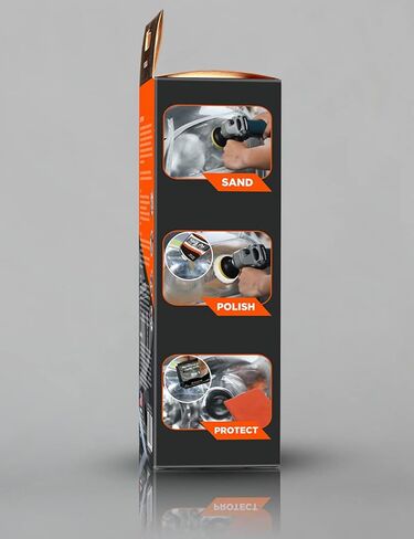 فيسبيلا مجموعة اصلاح المصابيح الامامية للسيارات، مجموعة اصلاح كهربائية للعناية بالسيارة بنفسك لاستعادة الاكسدة والخدوش الصفراء الضبابية للمصابيح الامامية والمصابيح الخلفية والضباب او مصابيح الاتجاه in Kuwait