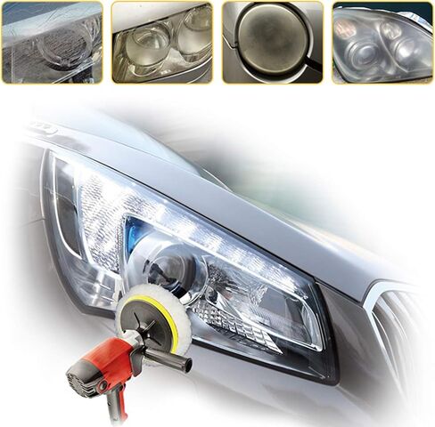 فيسبيلا مجموعة اصلاح المصابيح الامامية للسيارات، مجموعة اصلاح كهربائية للعناية بالسيارة بنفسك لاستعادة الاكسدة والخدوش الصفراء الضبابية للمصابيح الامامية والمصابيح الخلفية والضباب او مصابيح الاتجاه in Kuwait