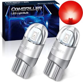 Combriller 194 LED Bulb Blue, Error Free 168 LED Bulb T10 2825 w5w Led Interior Car Lights for Car License Plate Light Dash Lights Interior Dome Map Door Marker Courtesy Light, Pack of 2, Blue