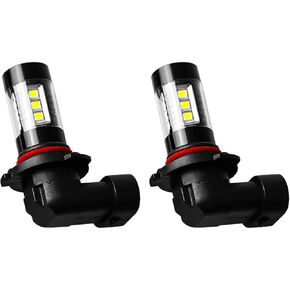 2 قطعة من مصابيح إضاءة الضباب 9145 LED ساطعة للغاية 6000K Hign Power 16 SMD LED مصباح ضباب بديل لمصابيح الضباب H10 9045 9040 مصابيح الضباب أو DRL، أبيض زينون in Kuwait