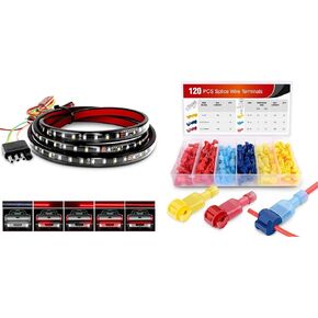 4 قطع من مصابيح شريط إضاءة نيون للسيارة من Nilight 256 مصباح LED RGBIC متعدد الألوان DIY صوت نشط وضع الموسيقى مع التحكم في التطبيق وشرائط الإضاءة السفلية للتحكم عن بعد، ضمان لمدة عامين in Saudi Arabia