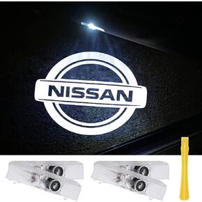 No Fade Car Door Lights Logo Compatible with Nissan, LED Welcome Lights Accessories for Altima Maxima Armada Titan Quest Pathfinder Terra (NS2-2pcs) in Saudi Arabia