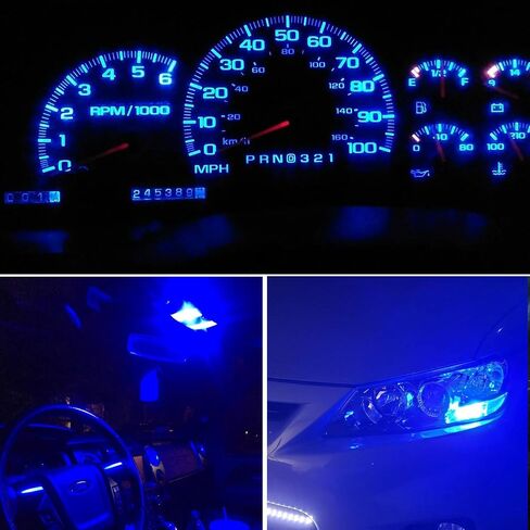 BRISHINE 194 مصباح LED 6000K زينون أبيض للغاية 5630 شريحة T10 168 2825 175 W5W مصابيح LED بديلة للسيارة الداخلية لخريطة القبة وأضواء لوحة الترخيص (حزمة من 10) in Kuwait