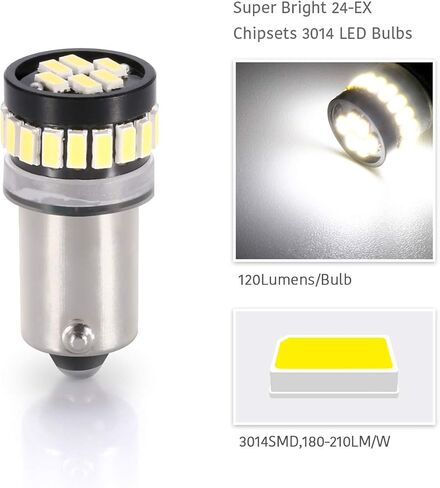 LUYED 5 x Super Bright 3014 24-EX Chipsets BAX9s H6W 64132 38161 مصابيح LED تستخدم لمصابيح القراءة للوقوف in Kuwait