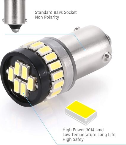LUYED 5 x Super Bright 3014 24-EX Chipsets BAX9s H6W 64132 38161 مصابيح LED تستخدم لمصابيح القراءة للوقوف in Kuwait
