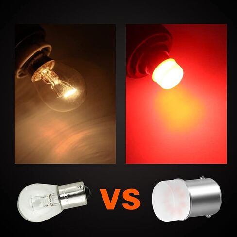 DuaBhoi 1156 LED 1141 BA15S 1003 7506 P21W 1073 3497 Bulb Replacement for Car Camper RV Tail Side Marker Parking Turn Signal Interior Indoor Lights Lamp 4PCS Amber Yellow in Saudi Arabia