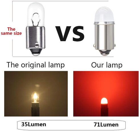 Yoper BA9S 53 57 1895 64111 لمبة إضاءة LED للسيارة 12 فولت أبيض in Kuwait