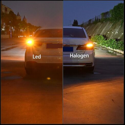 1157 Led Light Bulb Amber Yellow, 12V-24V 1157 7528 2357 2057 BAY15D LED Replacement Light Bulb for Brake Light Tail Light for Car RV Trailer Boat, 54SMD 3014 Chipset,4PCS in Kuwait