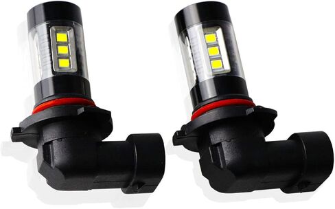 2 قطعة من مصابيح إضاءة الضباب 9145 LED ساطعة للغاية 6000K Hign Power 16 SMD LED مصباح ضباب بديل لمصابيح الضباب H10 9045 9040 مصابيح الضباب أو DRL، أبيض زينون in Kuwait