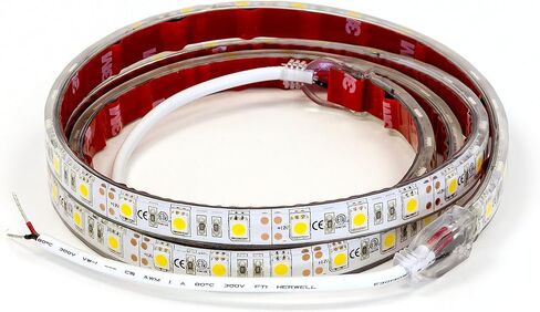 منتجات المشترين 5624872 شريط إضاءة 48 بوصة 72 LED مع ظهر لاصق 3M، شفاف ودافئ in Kuwait