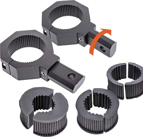 Off-Road ATV UTV Light Bar Mount Mounting Bracket Bar Clamp Kit [1"/1.5"/1.75"/2" Inch] [360-Degree] [2 x Stud Size] [Aluminium] [1 Unit] Bull Bar Roll Bar Clamp Roll Cage Clamps Mount for ATV UTV in Saudi Arabia