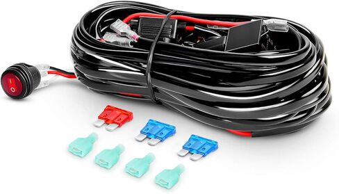 مصابيح اضاءه LED من نيلايت ZH002، مقاس 20 انش بقدرة 126 واط، قطعتين بقدرة 18 واط 4 انش للطرق الوعرة، مع حامل 3 اسلاك توصيل 16 ايه دبليو جي وضمان لمدة عامين in Kuwait