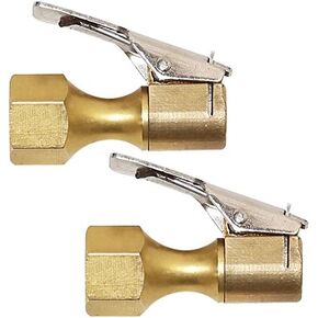EPAuto 2 Pack Open Flow Straight Lock-On Air Chuck with Clip for Tire Inflator in Saudi Arabia