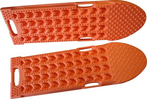 Maxsa 20333 Heavy-Duty Escaper Buddy Traction Mats for Off-Road Mud, Sand, & Snow Vehicle Extraction and Recovery, Bendable, Unbreakable, Orange, 2 Pack in Saudi Arabia
