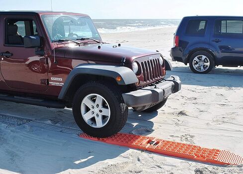 Maxsa 20333 Heavy-Duty Escaper Buddy Traction Mats for Off-Road Mud, Sand, & Snow Vehicle Extraction and Recovery, Bendable, Unbreakable, Orange, 2 Pack in Saudi Arabia