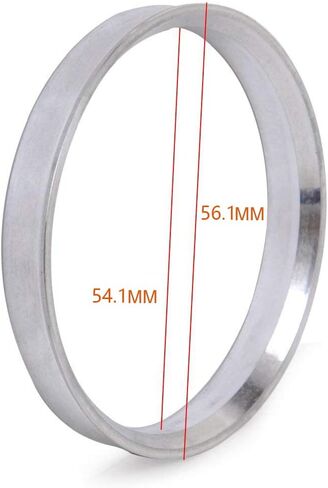 ZHTEAPR 54.1 to 56.1 Wheel Hub Centric Rings (Set of 4) - OD=56.1mm ID=54.1mm - Aluminium Alloy Wheel Hubrings 56.1 to 54.1 in Kuwait