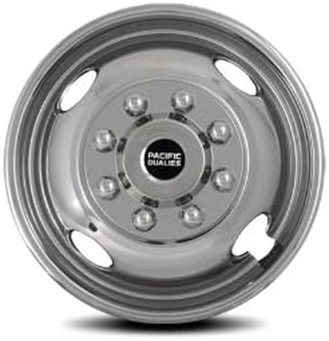 PACIFIC DUALIES PacificDualies 49-1608 Polished 16 Inch 8 Lug Stainless Steel Wheel Simulator Kit for 1974-2000 Chevy GMC 3500; 1974-1998 Ford F350; 2008-2021 E350/E450 Van; 1974-1999 Dodge Ram 3500 in Saudi Arabia