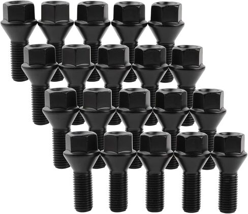 Mardarth 12mm x 1.5 Wheel Lug Bolt OE Factory Lug Stud 36136781150 متوافق مع BMW E46 E90 E39 E60 E53 325i OE# 610574، حزمة من 20 in Kuwait