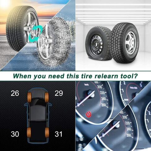 JDIAG TPMS Sensor Tool, TPMS Relearn Tool for F150 Auto TPMS Reset Sensor Programming Training Tools Tire Pressure Monitoring System (TPMS-19 / 8C2Z-1A203-A) in Saudi Arabia