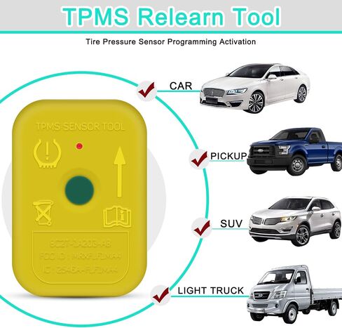 JDIAG TPMS Sensor Tool, TPMS Relearn Tool for F150 Auto TPMS Reset Sensor Programming Training Tools Tire Pressure Monitoring System (TPMS-19 / 8C2Z-1A203-A) in Saudi Arabia