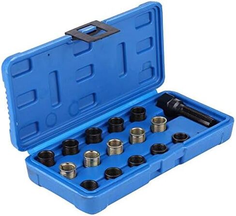 Zerone Spark Plug Thread Repair Kit, 16Pcs 14mm x 1.25 Spark Plug Thread Repair Tool Kit Tap W Portable Case in Saudi Arabia
