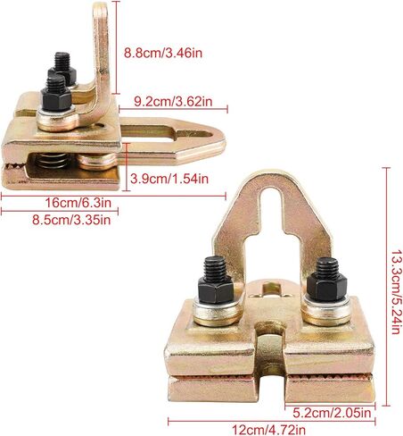 YaeMarine Heavy Duty 5 Ton Right-Angle Two-Way Auto Body Pull Clamp for Car Body Repair Tool Kit in Saudi Arabia