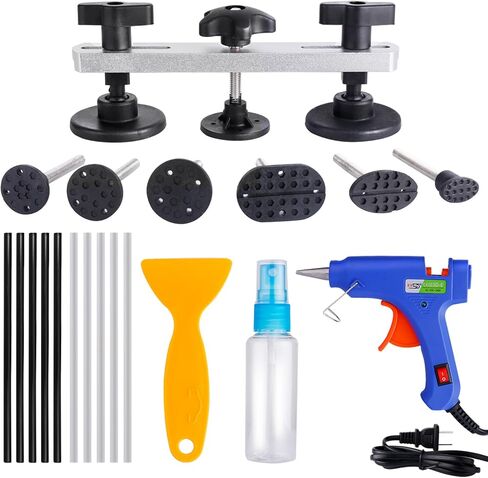 مجموعة إصلاح دنت الجسم التلقائي من Uolor، أدوات إزالة دنت السيارة، مجموعة إصلاح دنت بدون طلاء لإزالة دنت هيكل السيارة والشاحنة in Kuwait