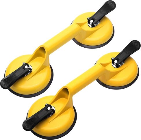 FCHO Glass Suction Cups Heavy Duty Aluminum Vacuum Plate Handle Glass Holder Hooks to Lift Large Glass/Tile Suction Cup Lifter/Moving Glass/Pad for Lifting/Dent Puller (2 Pack) in Saudi Arabia