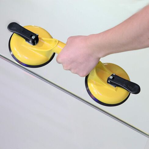 FCHO Glass Suction Cups Heavy Duty Aluminum Vacuum Plate Handle Glass Holder Hooks to Lift Large Glass/Tile Suction Cup Lifter/Moving Glass/Pad for Lifting/Dent Puller (2 Pack) in Saudi Arabia