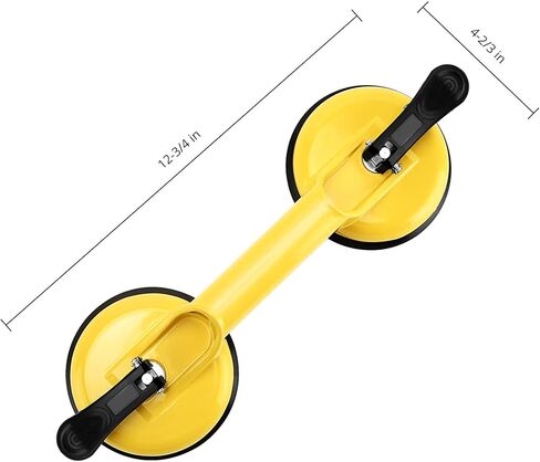 FCHO Glass Suction Cups Heavy Duty Aluminum Vacuum Plate Handle Glass Holder Hooks to Lift Large Glass/Tile Suction Cup Lifter/Moving Glass/Pad for Lifting/Dent Puller (2 Pack) in Saudi Arabia