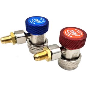Nikauto 1Pair r134a High & Low Pressure Automotive Air Conditioning Quick Coupler Connector Adapters in Saudi Arabia