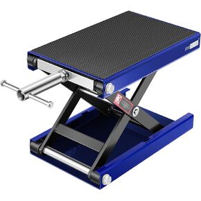 VIVOHOME Motorcycle Lift Scissor Jack Steel Wide Deck Hoist Crank Center Stand 1100 LBS Capacity for Motorcycles, ATVs, Dirt Bikes Black