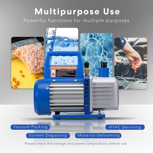 VIVOHOME 110V 1/4 HP 3.5 CFM Single Stage Rotary Vane Air Vacuum Pump with Oil Bottle in Saudi Arabia