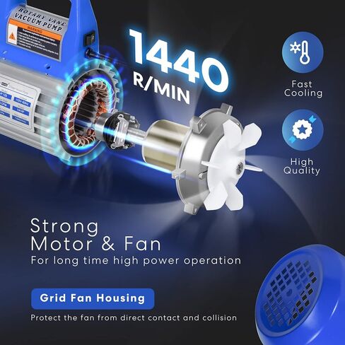 VIVOHOME 110V 1/4 HP 3.5 CFM Single Stage Rotary Vane Air Vacuum Pump with Oil Bottle in Saudi Arabia