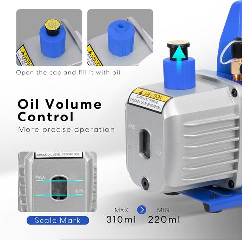 VIVOHOME 110V 1/4 HP 3.5 CFM Single Stage Rotary Vane Air Vacuum Pump with Oil Bottle in Saudi Arabia