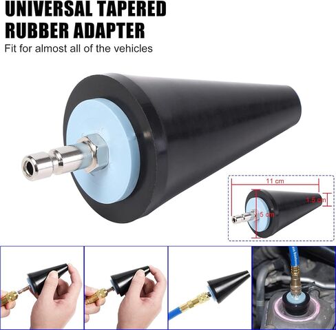 Cooling System Vacuum Purge Radiator Coolant Refill Tool Kit, Universal Automotive Water Tank Pneumatic Vacuum Antifreeze Change Filler Set, with Adapter Case Hose for Car Van SUV Truck in Saudi Arabia