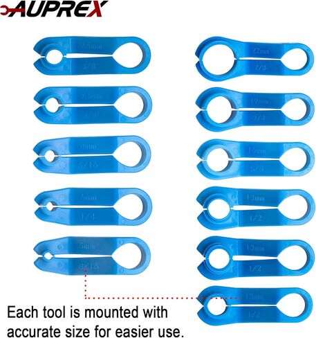 AUPREX 7PCS AC Fuel Line Disconnect Tool Set for Most Ford/GM/Chrysler/Mazda,Includes 1/4 5/16 3/8 1/2 5/8 3/4 7/8 Inch Transmission Oil Cooler Line Quick Disconnect Kit Fuel Line Removal Tool in Saudi Arabia