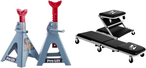 Pro-Lift 3 Ton and 6 Ton Double Locking Pin Jack Stands Bundle in Kuwait