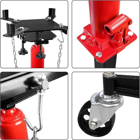 BIG RED TR4053 Torin Hydraulic Garage/Shop Telescoping Transmission Floor Jack: 1/2 Ton (1,000 lb) Capacity, Red in Saudi Arabia