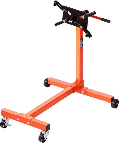 VEVOR Engine Stand, 750 lbs (3/8 Ton) Rotating Engine Motor Stand with 360 Degree Adjustable Head, Cast Iron Motor Hoist Dolly, 4-Caster, 4 Adjustable Arms, for Vehicle Maintenance, Auto Repair in Saudi Arabia