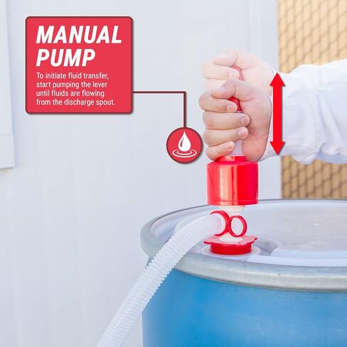 TERA PUMP BPA Free TRDRUM20 Emergency Drinking Water Drum Siphon Pump for 55 gal Drums in Saudi Arabia