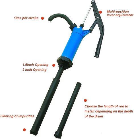 أداة الأداء للأغراض العامة مضخة طبلة برميلية - تناسب براميل من 5 إلى 55 جالون in Kuwait