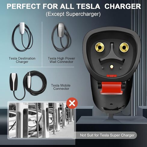 HUUPRO Tesla to J1772 Adapter - Fit for All J1772 EVs Charging Adapter Max 60A 250V Storage Bag Anti-Drop Lock Compatible with Tesla High Powered Wall Connector Destination Charger Mobile Connector in Saudi Arabia