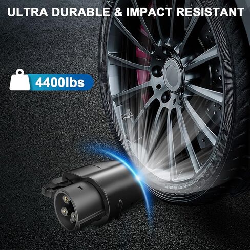 HUUPRO Tesla to J1772 Adapter - Fit for All J1772 EVs Charging Adapter Max 60A 250V Storage Bag Anti-Drop Lock Compatible with Tesla High Powered Wall Connector Destination Charger Mobile Connector in Saudi Arabia