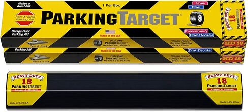 PARKINGTARGET HD-18: هدف وقوف السيارات شديد التحمل - أداة مساعدة وقوف السيارات تحمي جدران السيارة والجراج، سهلة التركيب، قابلة للتقشير واللصق، تحتاج إلى قطعة واحدة فقط لكل مركبة، مصممة لتدوم طويلاً (عبوة واحدة) in Kuwait